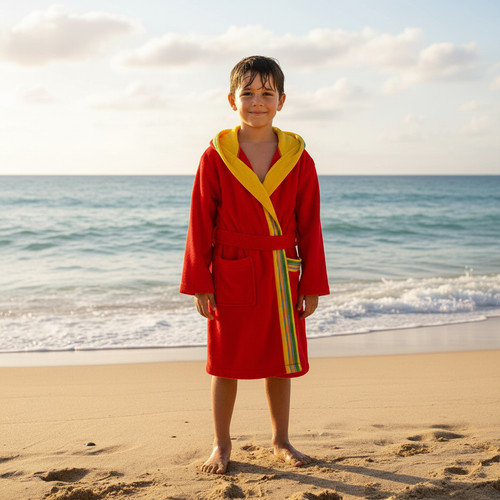 Accappatoio junior spugna con - spugna,