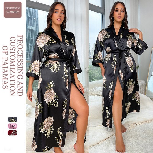 Accappatoio donna lungo raso